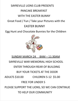 Sayreville Lions Club Easter Egg Hunt 