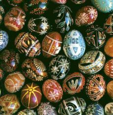 Pysanka (Ukrainian: писанка, plural: pysanky) - Ukrainian Easter eggs